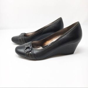 Sofft Leather Wedge Heels